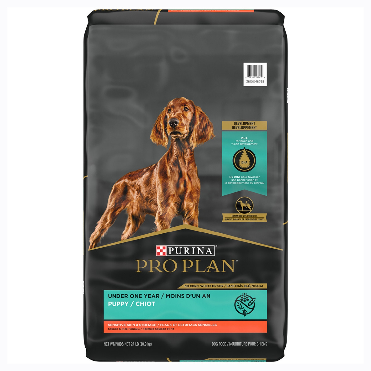 Picture of Purina Pro Plan Puppy Sensitive Skin & Stomach Salmon Formula Dry Dog Food - 10.9kg