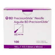 Picture of NEEDLE BD 16g x 1 1/2in - 100`s