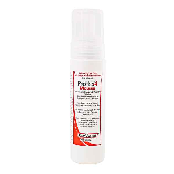 Picture of PROHEX 4 MOUSSE (CHLORHEXIDINE GLUC) for DOGS - 210ml 