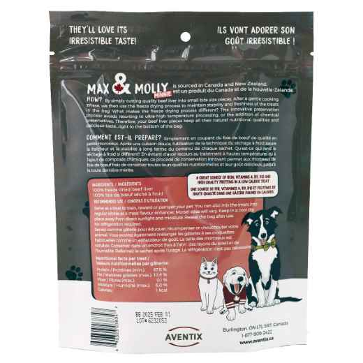 Picture of MAX & MOLLY MINNIE LIVER TREATS - 100gm