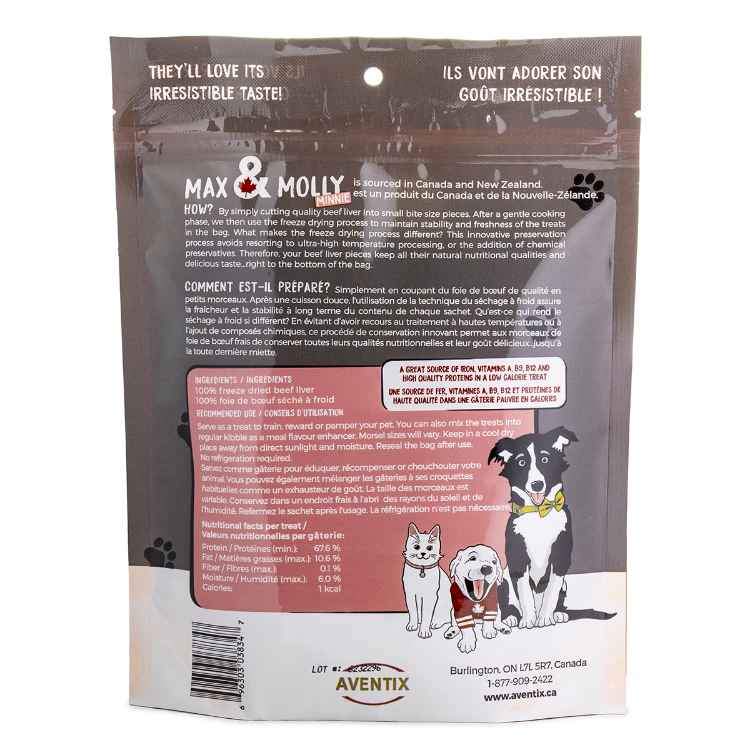 Picture of MAX & MOLLY MINNIE LIVER TREATS - 100gm