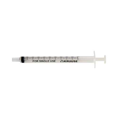 Picture of SYRINGE DISPOSABLE Center Nozzle 1 ml graduation KRUUSE - 100's