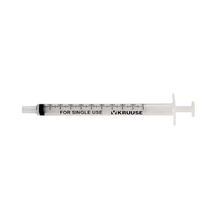 Picture of SYRINGE DISPOSABLE Center Nozzle 1 ml graduation KRUUSE - 100s