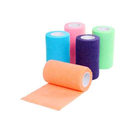 Picture of VET FLEX WRAP KRUUSE Assorted Colours - 10cm x 4.5m - 10/pk