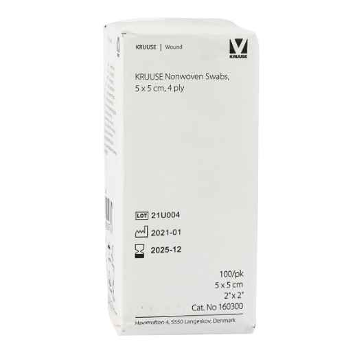 Picture of NON WOVEN SWABS KRUUSE 4ply 5cm x 5cm - 100/pk