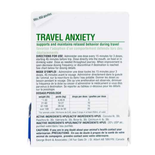 Picture of HOMEOPET TRAVEL ANXIETY - 15ml