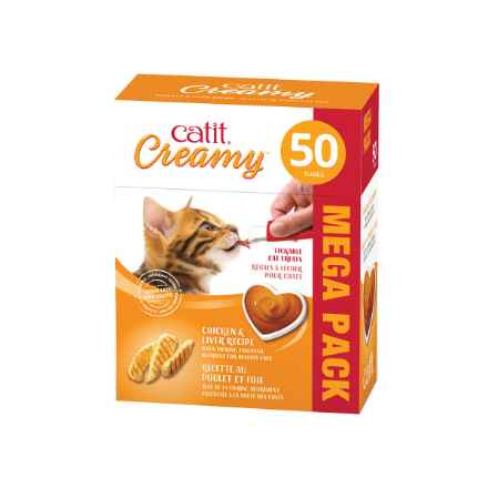 Picture of TREAT CATIT CREAMY LICKABLES Chicken & Liver Flavour - 50/pk