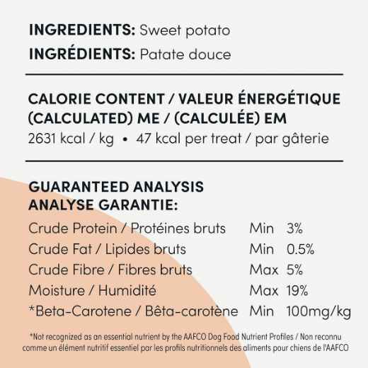 Picture of CRUMPS NATURALS SWEET POTATO CHEWS - 11.6oz/330g