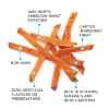 Picture of CRUMPS DOG SWEET POTATO FRIES - 9.9oz / 280g