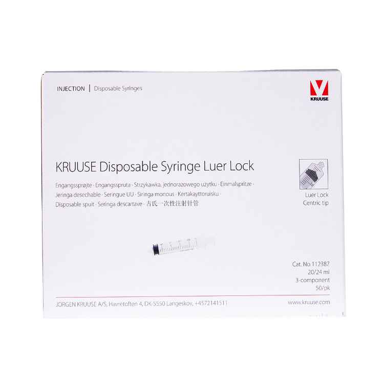 Picture of SYRINGE Kruuse Disp 20/24cc graduation Centric Tip with Luer Lock Adapter - 50s