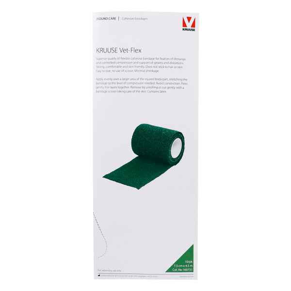 Picture of VET FLEX WRAP KRUUSE Green 7.5cm x 4.5m(160731) - 10/box