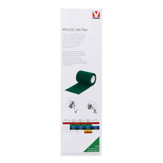 Picture of VET FLEX WRAP KRUUSE Green 7.5cm x 4.5m(160731) - 10/box