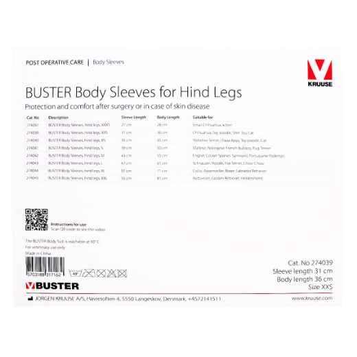 Picture of BUSTER BODY SLEEVE with HIND LEGS - XX Small