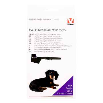 Picture of BUSTER MUZZLE NYLON CANINE Easy ID (279467) Black /Purple  - Small