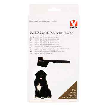 Picture of BUSTER MUZZLE NYLON CANINE Easy ID (279475) Black /Brown - 5X Large