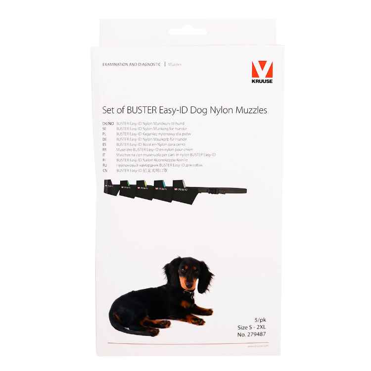 Picture of BUSTER MUZZLE NYLON CANINE Easy ID (279487) Set of 5