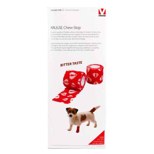 Picture of VET FLEX WRAP KRUUSE Chew-Stop 7.5cm x 4.5m(160676) - 10/box