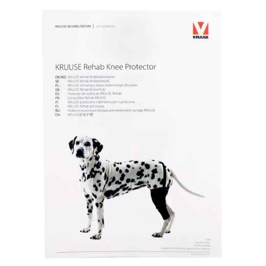 Picture of REHAB DOG KNEE PROTECTOR Kruuse LEFT - XXX Small