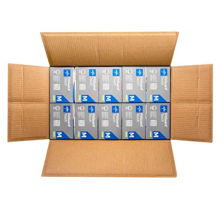Picture of GLOVES EXAM FITGUARD NITRILE PF MEDIUM 300s x 10/case