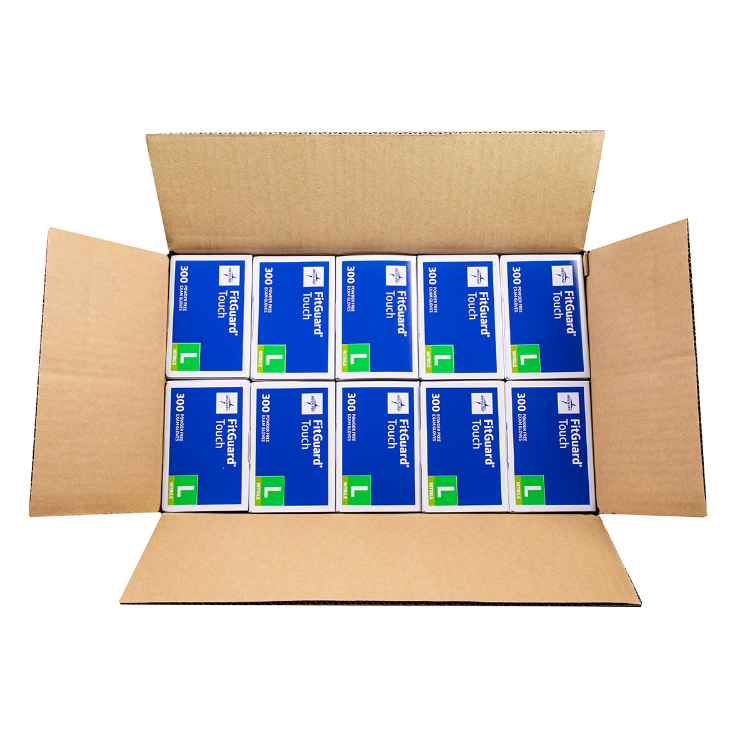 Picture of GLOVES EXAM FITGUARD NITRILE PF LARGE 300s x 10/case