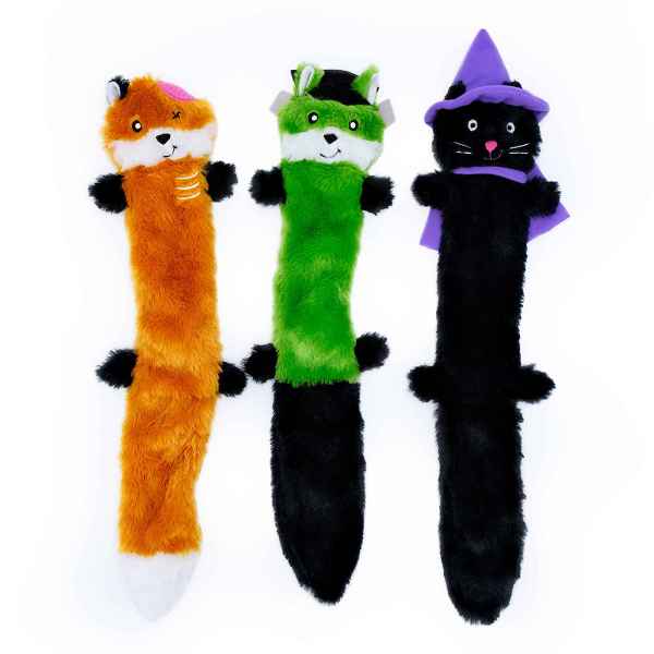Picture of HALLOWEEN TOY CANINE ZIPPYPAW Skinny Peltz - 3/pk