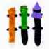 Picture of HALLOWEEN TOY CANINE ZIPPYPAW Skinny Peltz - 3/pk
