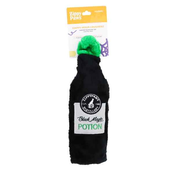 Picture of HALLOWEEN TOY CANINE ZIPPYPAW HAPPY HOUR CRUSHERZ - Black Magic Potion 