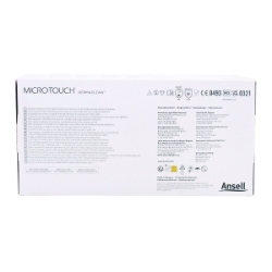Picture of GLOVES EXAM ANSELL MICRO TOUCH DERMACLEAN LTX PF Medium - 100s