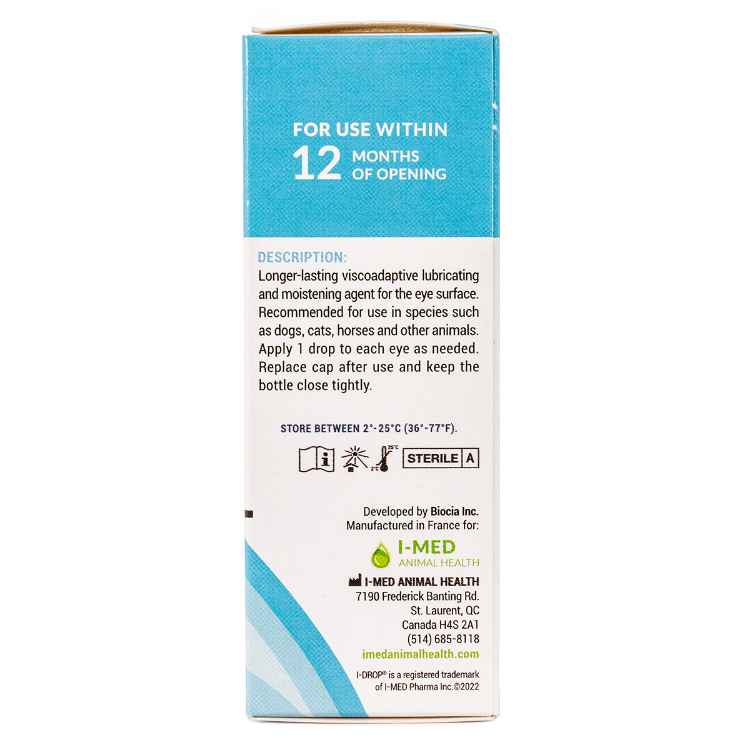 Picture of I-DROP VET GEL 0.30% Viscoadaptive Hyaluronan EYE DROPS - 0.33oz/10ml