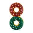 Picture of XMAS HOLIDAY CANINE ZIPPYPAWS Holiday Latex Donutz - 2/pk 