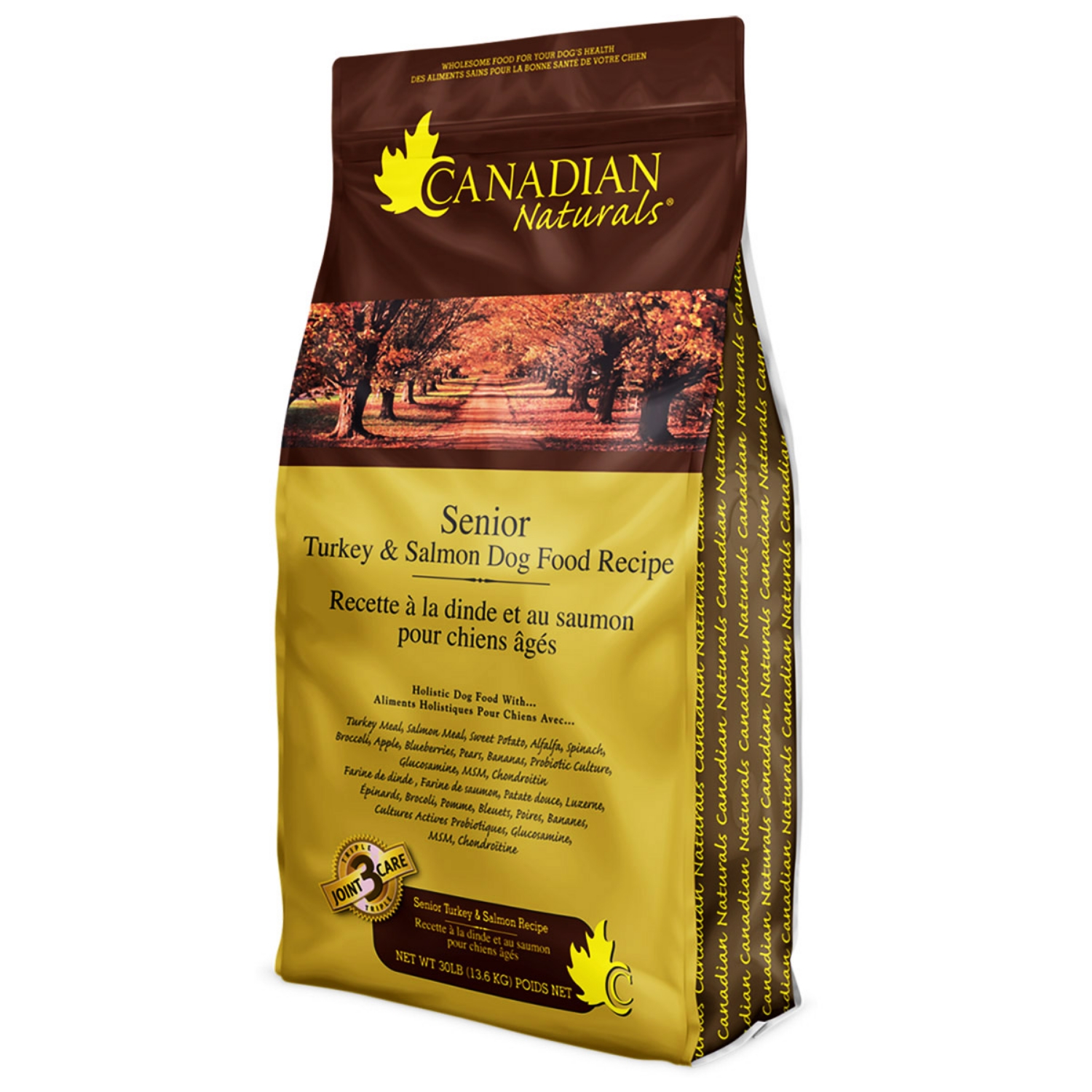 Picture of Canine Canadian Naturals Grain Free Senior Turkey & Salmon - 13.6kg/30lb