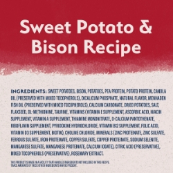 Picture of Canine Natural Balance Lid Grain Free Sweet Potato And Bison - 22lbs