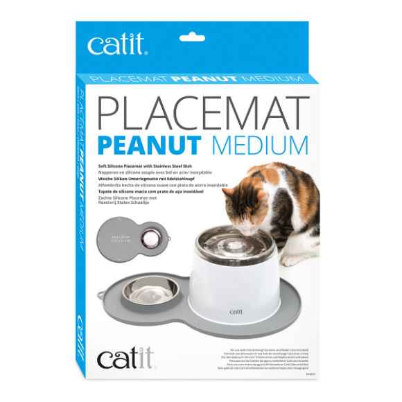 Picture of CATIT PEANUT PLACE MAT Grey (44013) - 17.5in x 11.4in