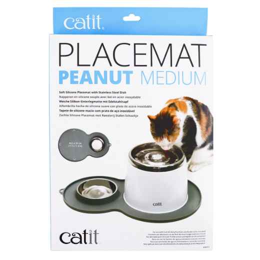 Picture of CATIT PEANUT PLACE MAT Grey (44013) - 17.5in x 11.4in