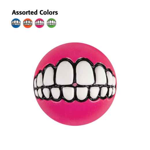 Picture of TOY DOG ROGZ/KVP GRINZ BALL 3in - Assorted Colors