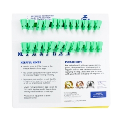 Picture of Z TAG CALF one piece GREEN BLANK - 25/bag