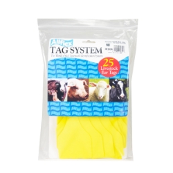 Picture of ALLFLEX TAG GLOBAL SUPER MAXI BLANK YELLOW - 25/bag