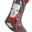 Picture of XMAS HOLIDAY SILVER PAW UGLY STOCKING - Fa La La Llama