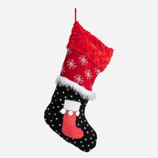 Picture of XMAS HOLIDAY SILVER PAW UGLY STOCKING - Xmas Stocking 
