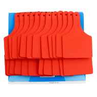 Picture of ALLFLEX  A-TAG COW one piece RED BLANK - 25/bag
