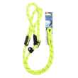 Picture of LEAD CANINE ROGZ ROPE LONG MOXON Dayglo Yellow - 1/2in x 6ft