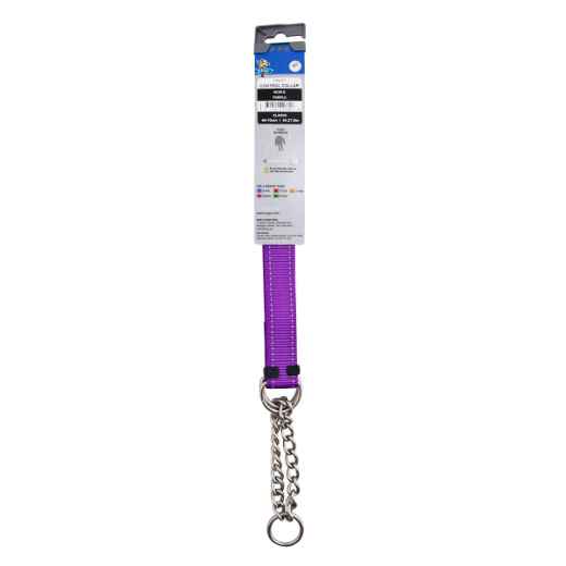 Picture of COLLAR CANINE ROGZ LUMBERJACK OBEDIENCE HALF CHECK Purple - 1in x 18-27.5in