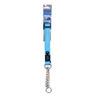 Picture of COLLAR CANINE ROGZ LUMBERJACK OBEDIENCE HALF CHECK Turquoise - 1in x 18-27.5in