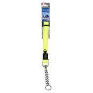 Picture of COLLAR CANINE ROGZ LUMBERJACK OBEDIENCE HALF CHECK Dayglo Yellow - 1in x 18-27.5in