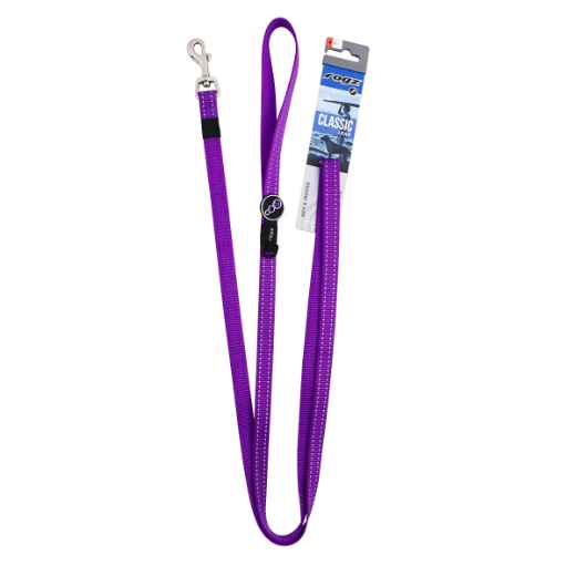 Picture of LEAD CANINE ROGZ UTILITY SNAKE Purple - 5/8in x 6ft