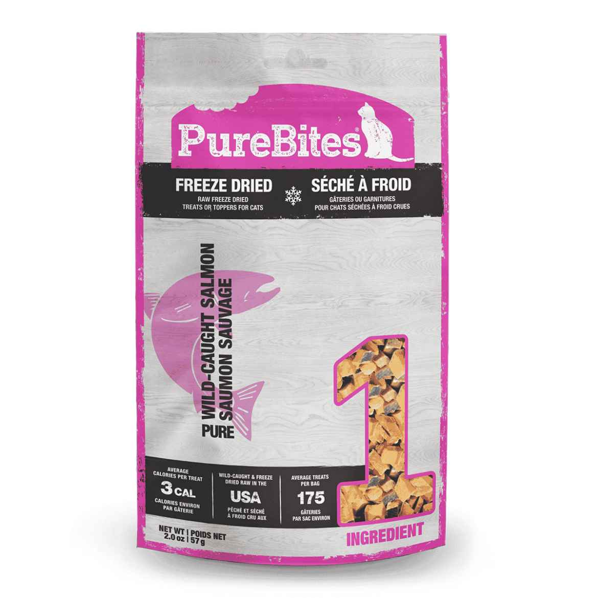 Picture of TREAT PUREBITES FELINE Salmon - 2oz / 57g