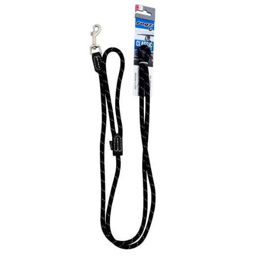 Picture of LEAD CANINE ROGZ ROPE LONG FIXED Black - 3/8in x 6ft