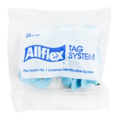 Picture of ALLFLEX BUTTON GLOBAL SMALL MALE BLUE - 25/bag