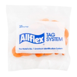 Picture of ALLFLEX BUTTON GLOBAL SMALL MALE ORANGE - 25/bag