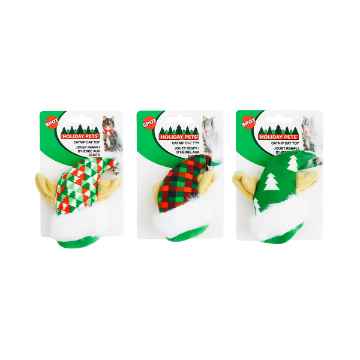 Picture of XMAS HOLIDAY FELINE SPOT CAT CATNIP ELF HAT Assorted - 4in 